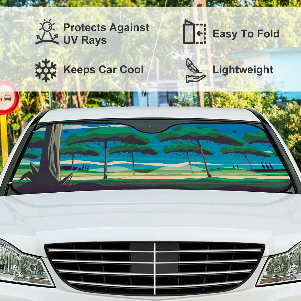 Qantas Retro Roo Sunshade For Cars & Trucks