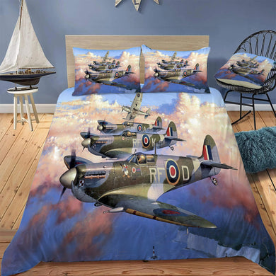 Supermarine Spitfire Wing Doona / Duvet Cover and 2 Pillow Slips