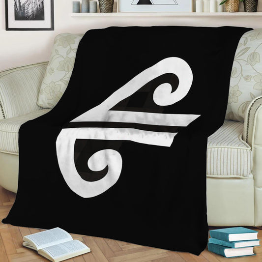 New Zealand Koru Fleece Throw Blanket