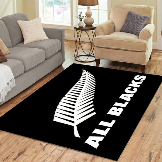 All Blacks Rugby Rectangle Rug