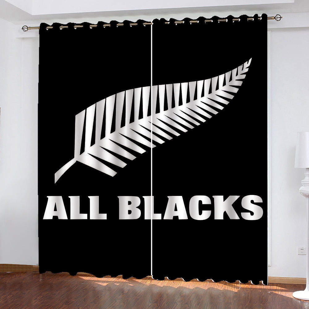 New Zealand All Blacks Window Curtains