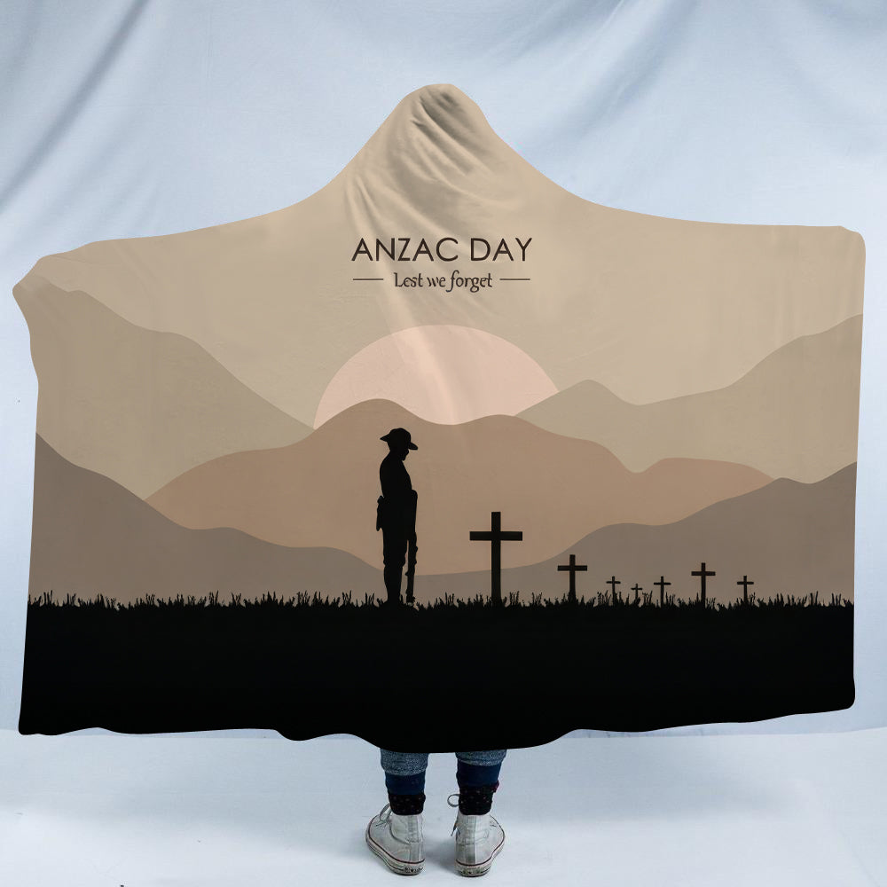 Anzac Day 2 Hooded Blanket