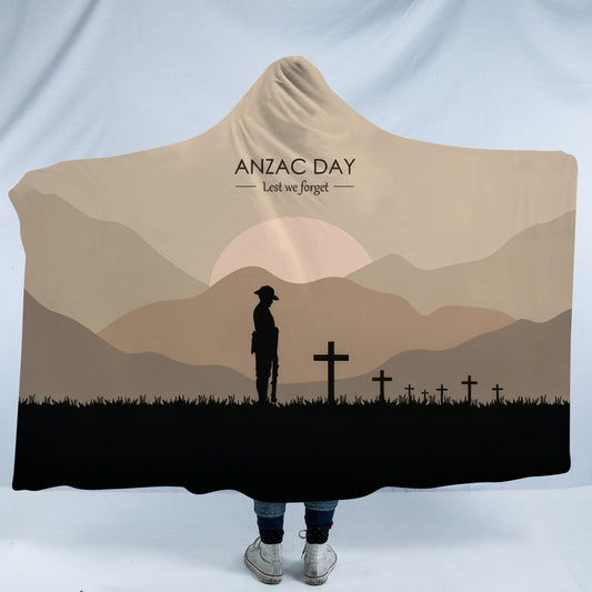 Anzac Day 2 Hooded Blanket