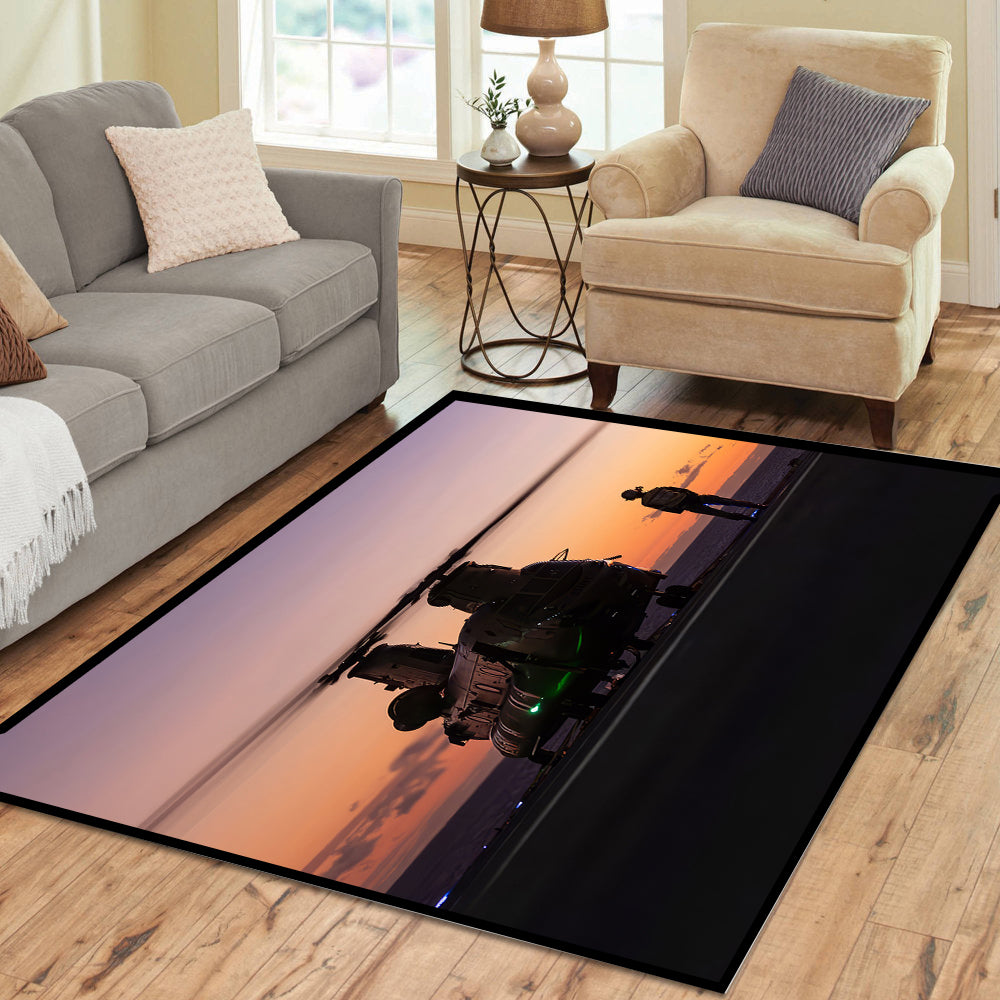 Australian Army Exercises 2 Chinook Helicopter Rectangle Rug