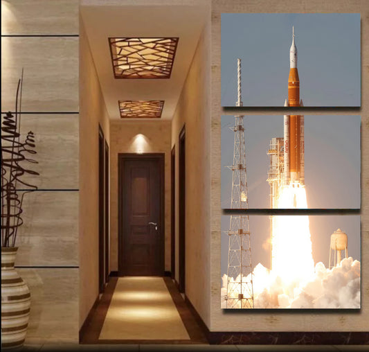 Artemis 2 Launch 1 & 3 Panel Portrait View