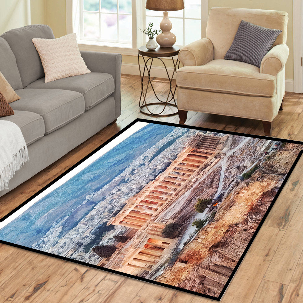 Athens Greece Rectangle Rug
