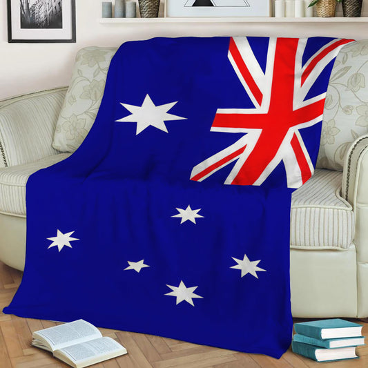 Australian Flag Fleece Throw Blanket