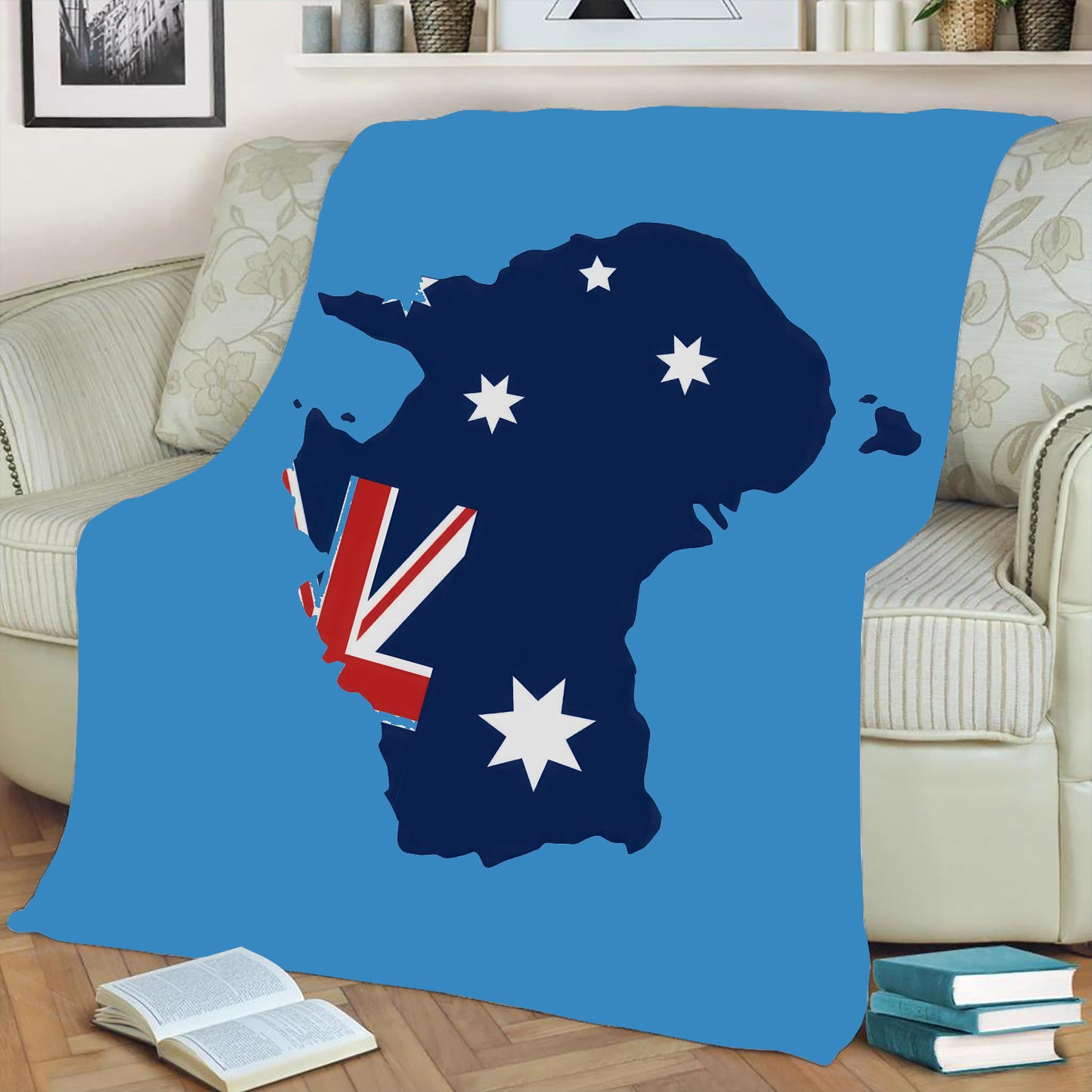 Australia Flag Fleece Throw Blanket