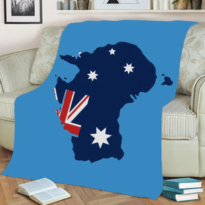Australia Flag Fleece Throw Blanket