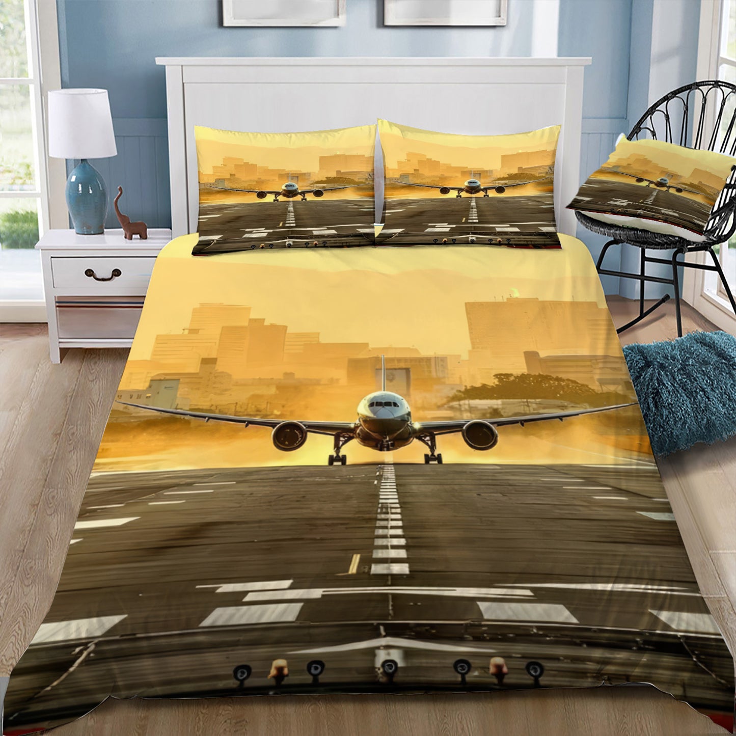 Plane Preparing for Take Off Doona / Duvet Cover and 2 Pillow Slips