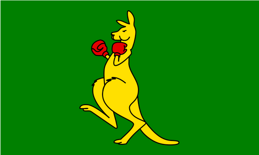 Boxing Kangaroo Flag