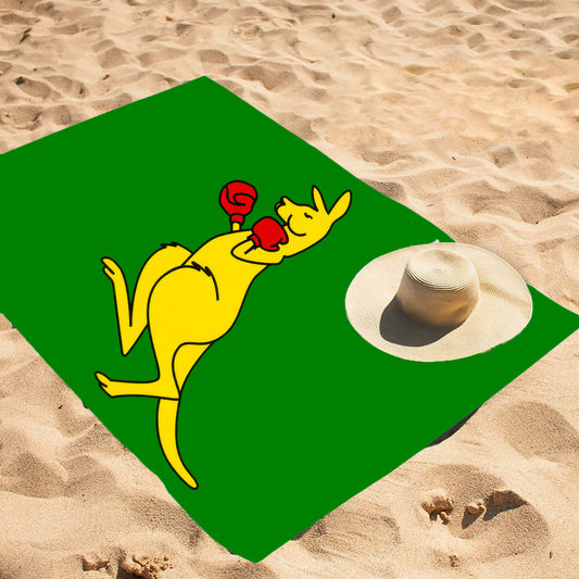 Boxing Kangaroo Beach / Bath Towel