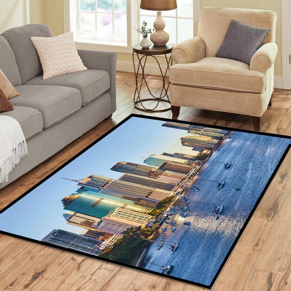 Brisbane River Rectangle Rug