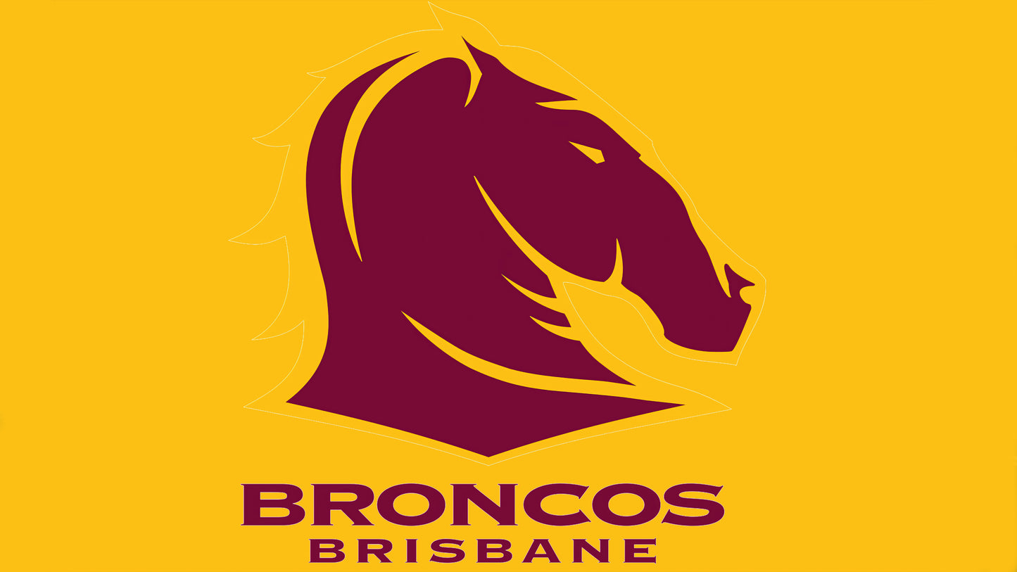 NRL Brisbane Broncos Team Colours Rugby League Flag