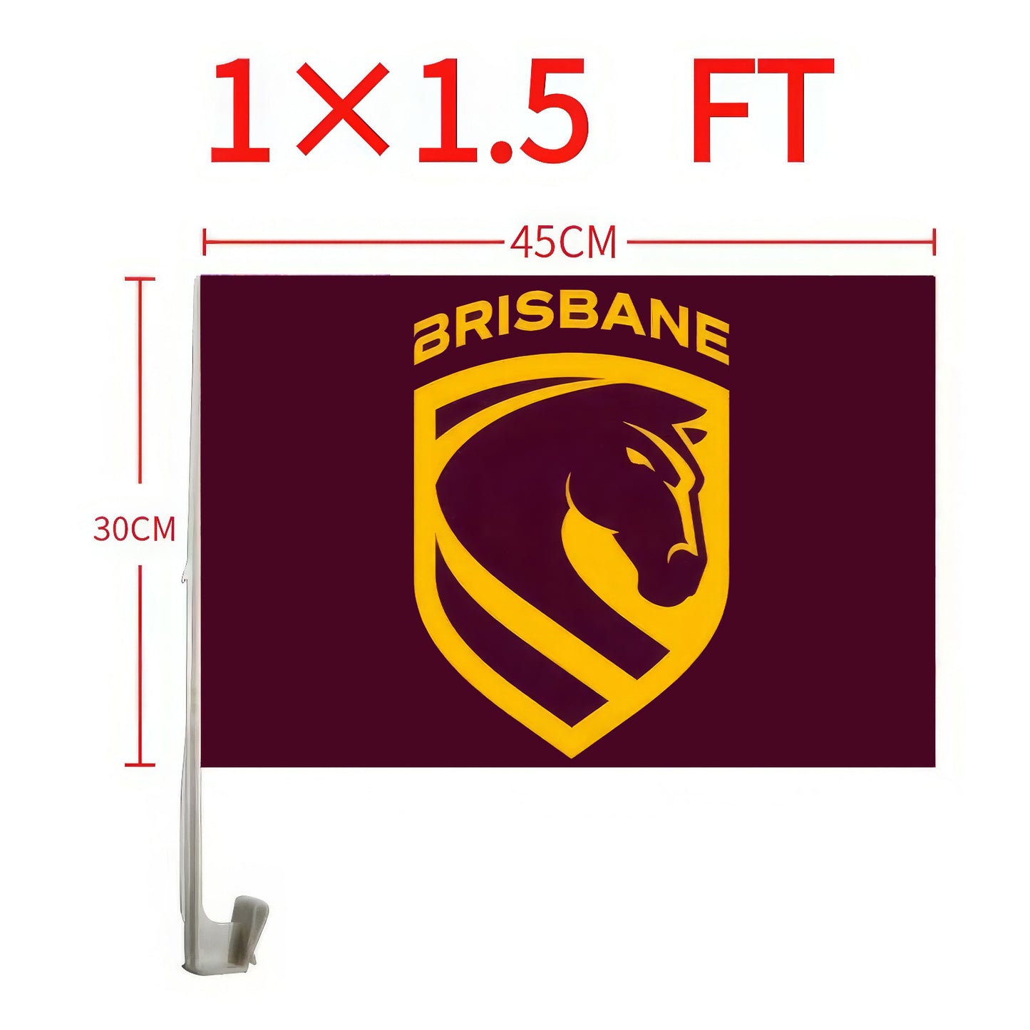 New Brisbane Broncos Logo Car Flag/s