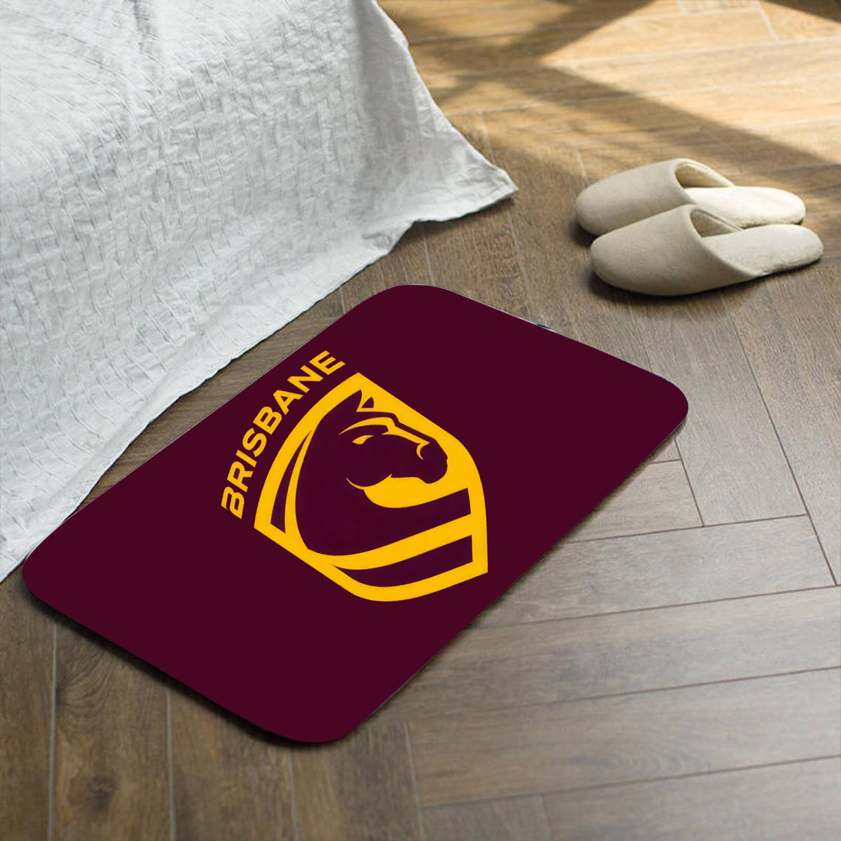 New Brisbane Broncos Logo NRL Shower / Bath Mat