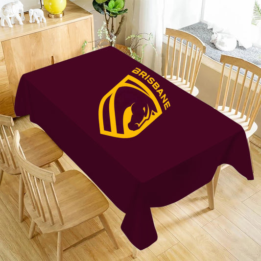 New Brisbane Broncos Logo Rectangle Table Cloth Waterproof