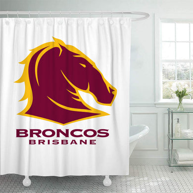 Brisbane Broncos Shower Curtain