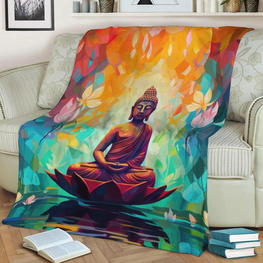 Buddha 2 Throw Blanket
