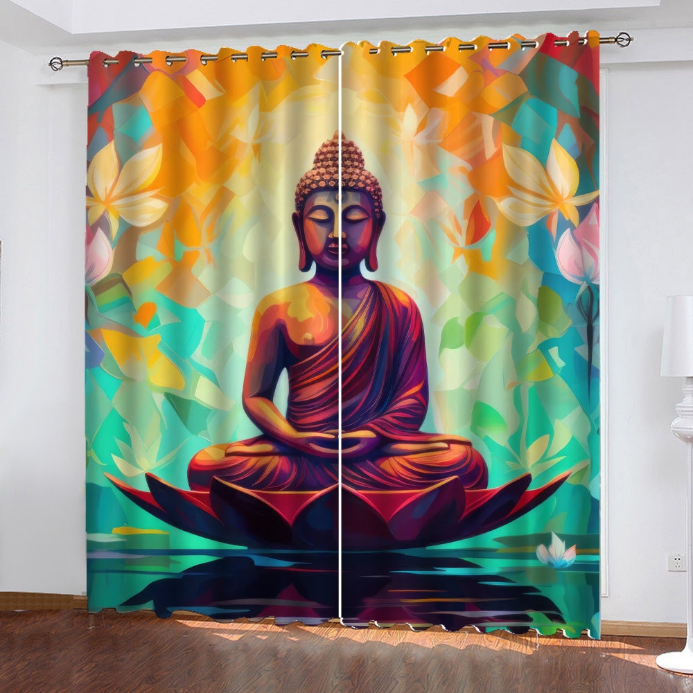 Buddha Window Curtains