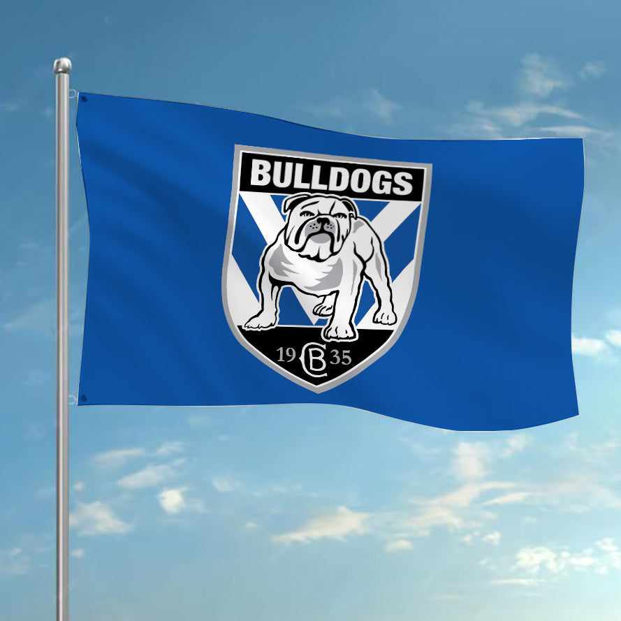NRL Canterbury Bulldogs Team Colours Rugby League Flag