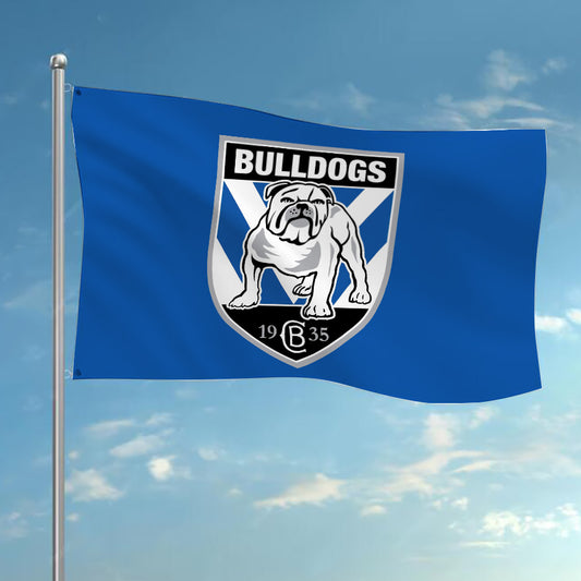 NRL Canterbury Bulldogs Team Colours Rugby League Flag