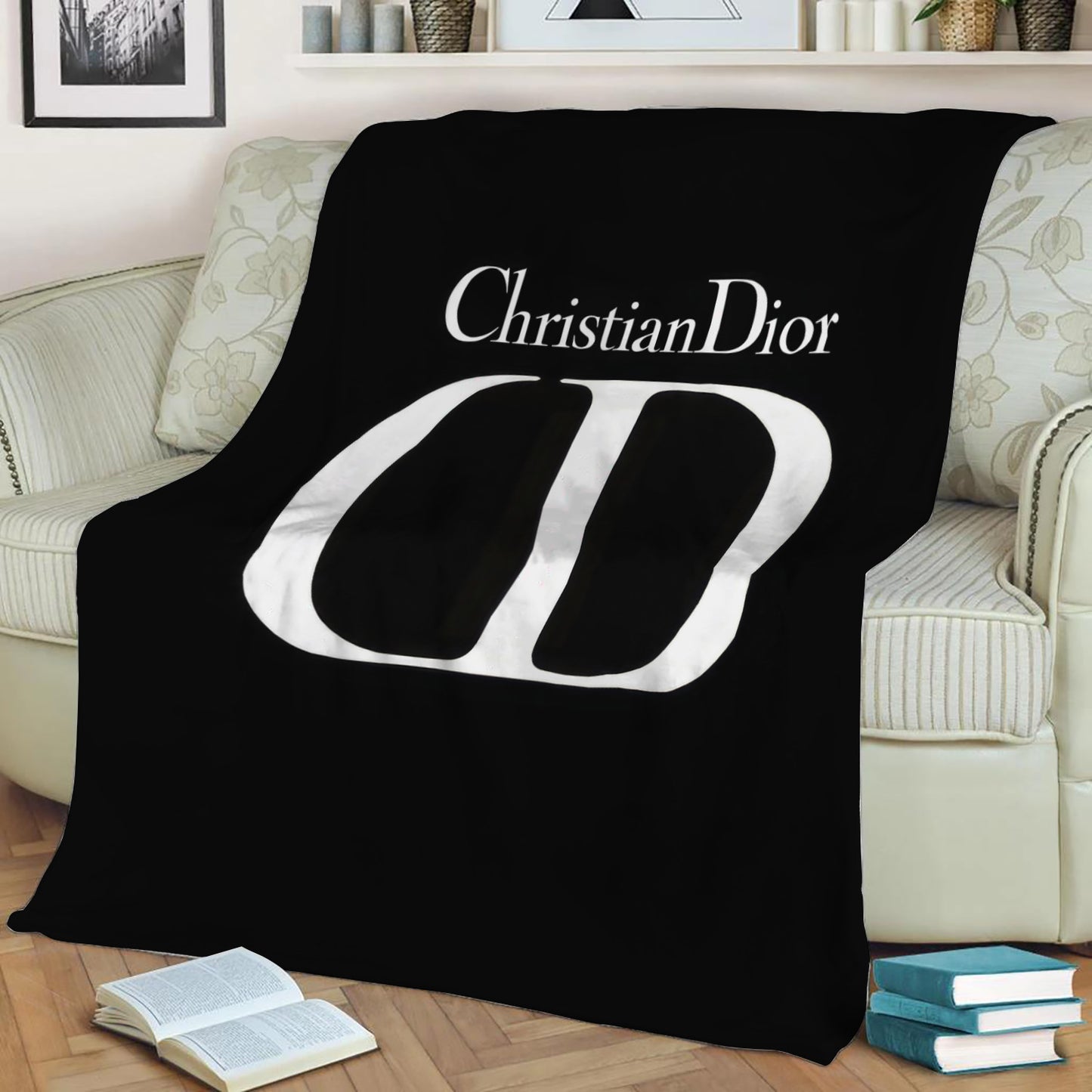 Christian Dior Fleece Throw Blanket