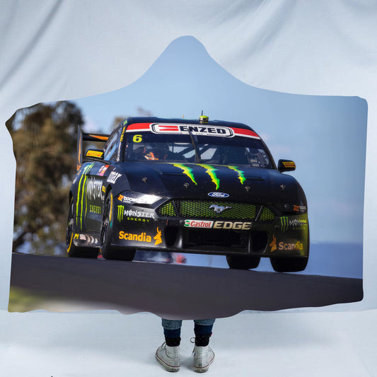 Cam Waters Ford Mustang Supercars Hooded Blanket