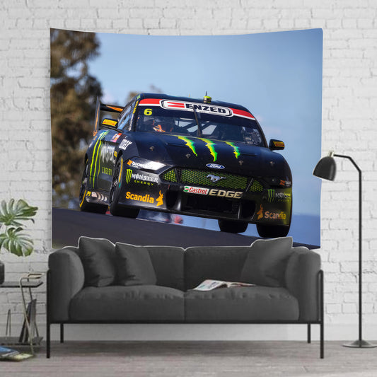 Cam Waters Ford Mustang Supercars Tapestry