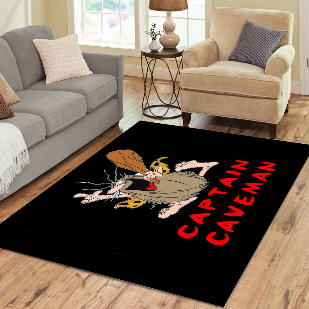 Captain Caveman Rectangle Rug