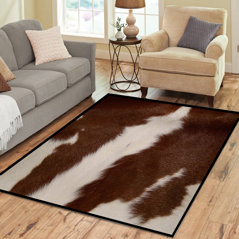 Cow Hide Lookalike 2 Rectangle Rug