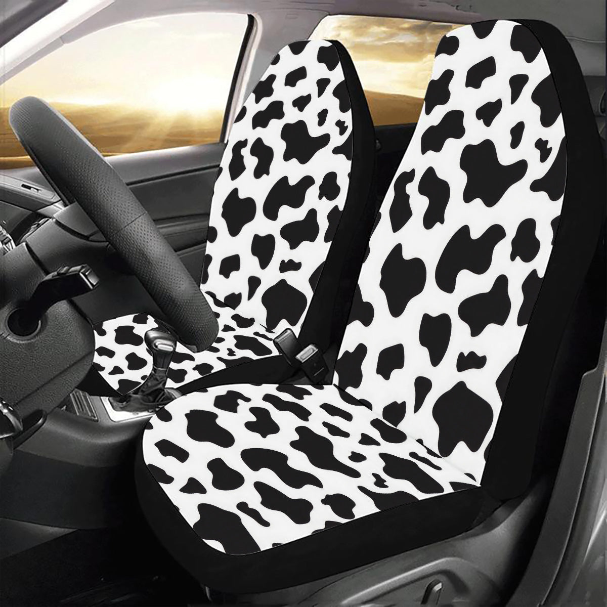 Looks like Cowhide 2 Car Seat Covers