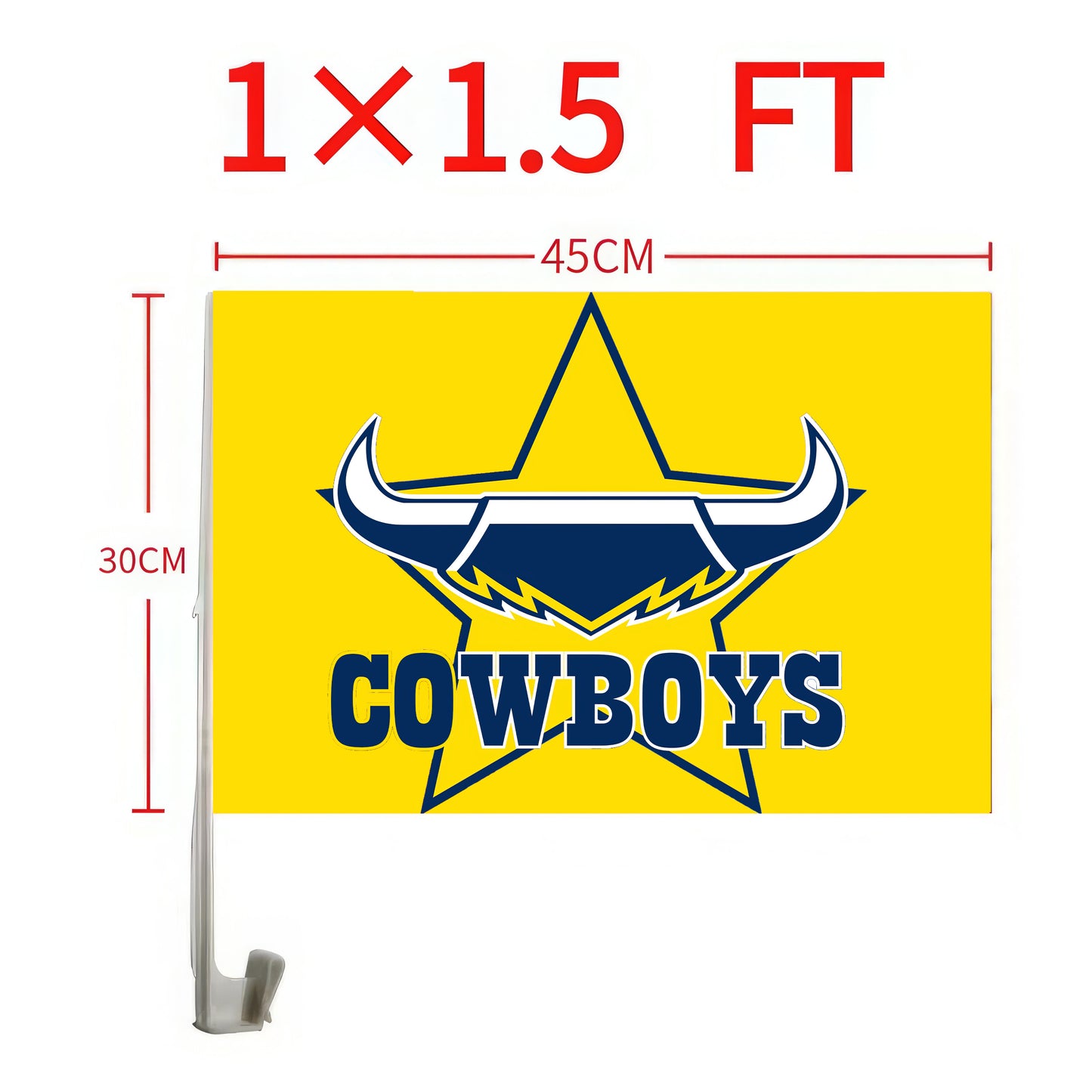 Nth Qld Cowboys Car Flag/s