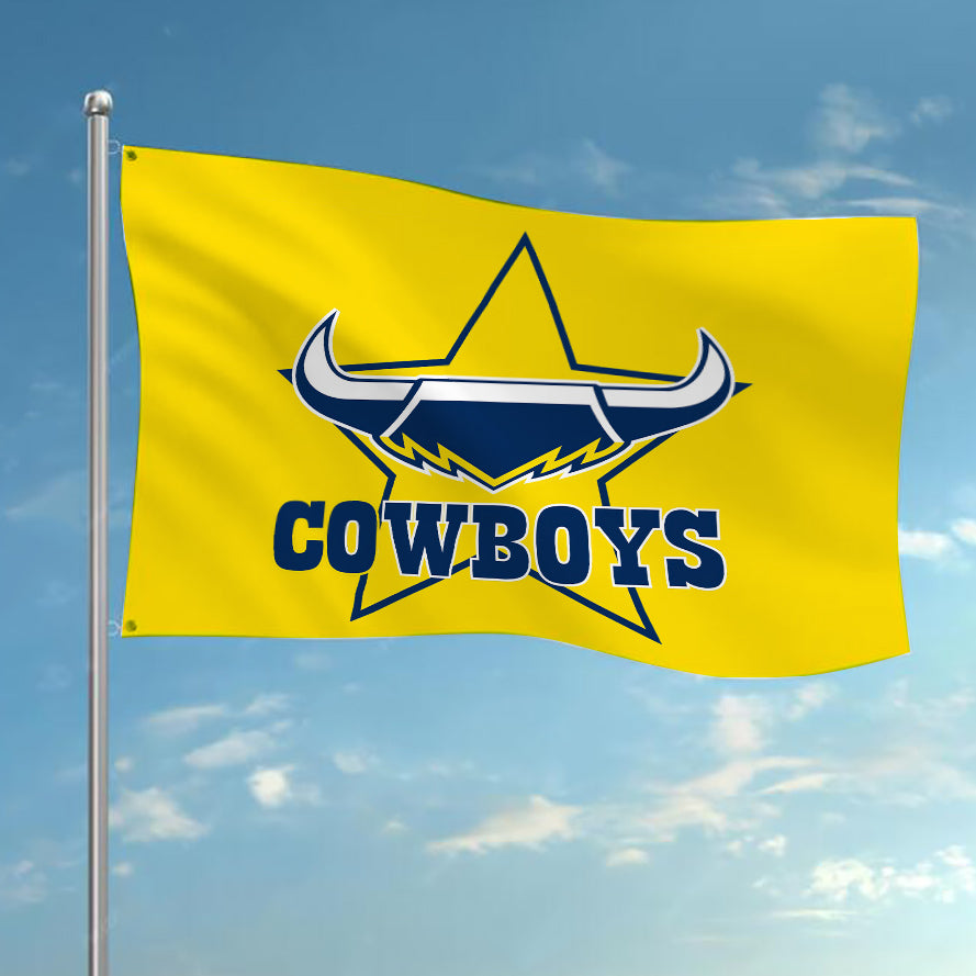 NRL Nth Queensland Cowboys Team Colours Rugby League Flag