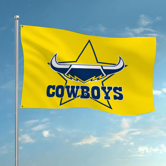 NRL Nth Queensland Cowboys Team Colours Rugby League Flag