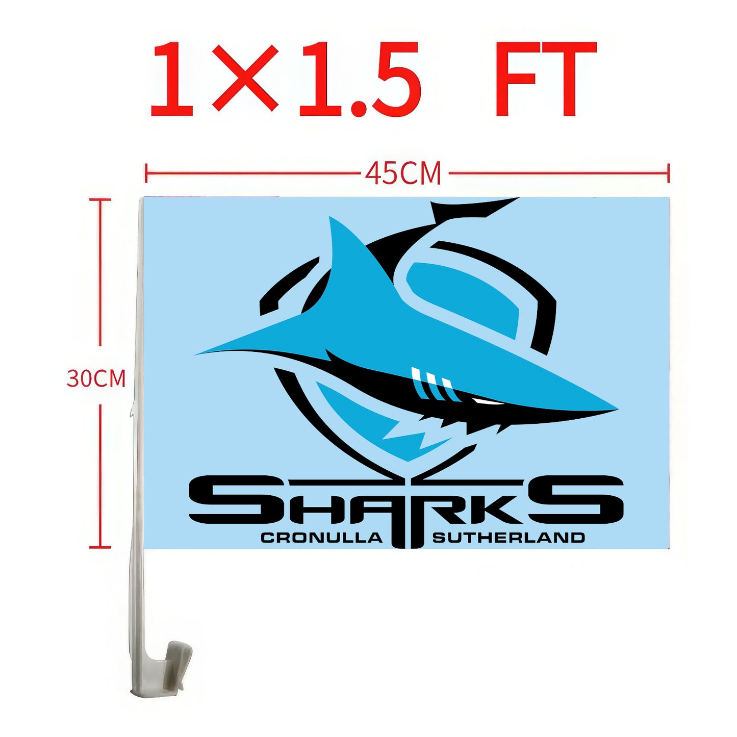Cronulla Sharks Car Flag/s