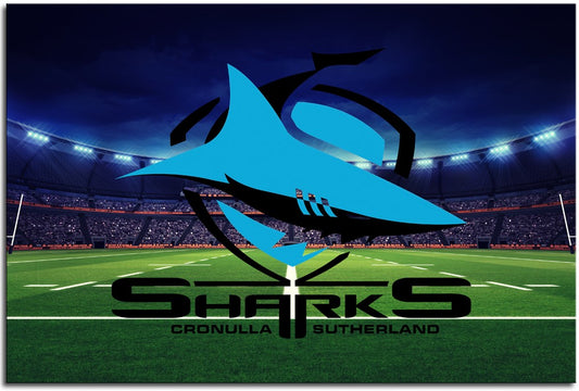 NRL Cronulla Sharks Rugby League Flag