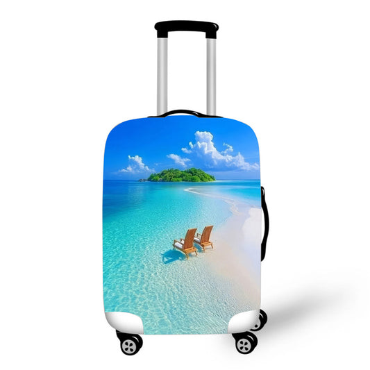 Deck Chairs on the Beach Luggage / Suitcase Covers