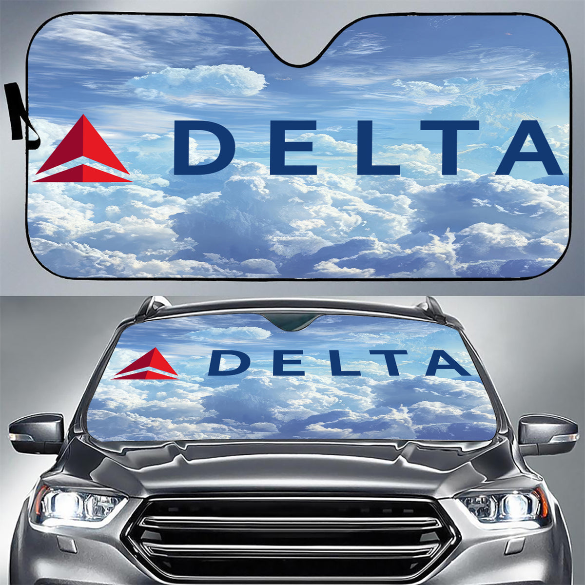 Delta Airlines Clouds Sunshade For Cars & Trucks