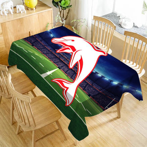 Dolphins Rectangle Table Cloth Waterproof