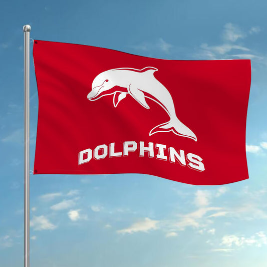 NRL Dolphins Rugby Team Colours League Flag