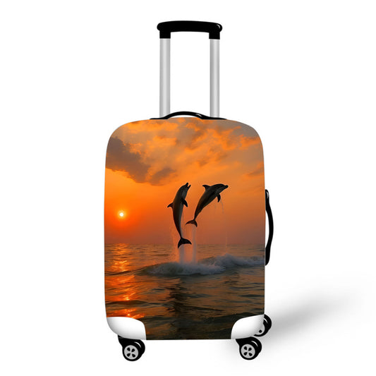 Dolphins at Sunset Luggage / Suitcase Covers