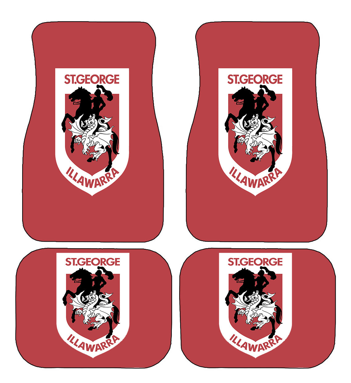 St George Illawarra Dragons NRL Car Floor Mats