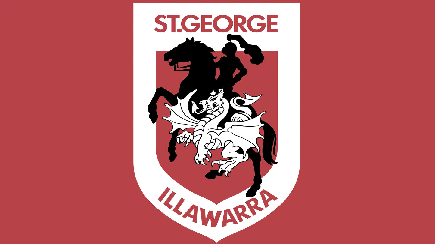 NRL St George Illawarra Dragons Team Colours Rugby League Flag