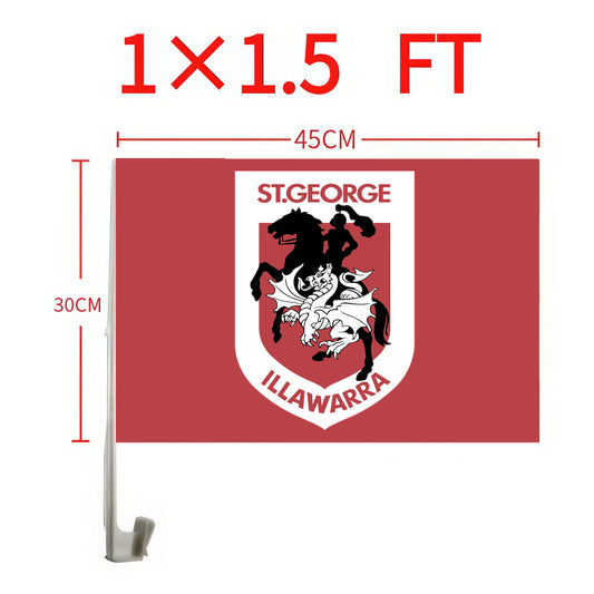 St George Illawarra Dragons Car Flag/s