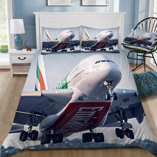 Emirates A380 Taking Off Doona / Duvet Cover and 2 Pillow Slips