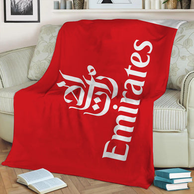 Emirates Logo Fleece Throw Blanket