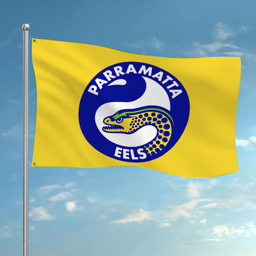NRL Parramatta Eels Team Colours Rugby League Flag