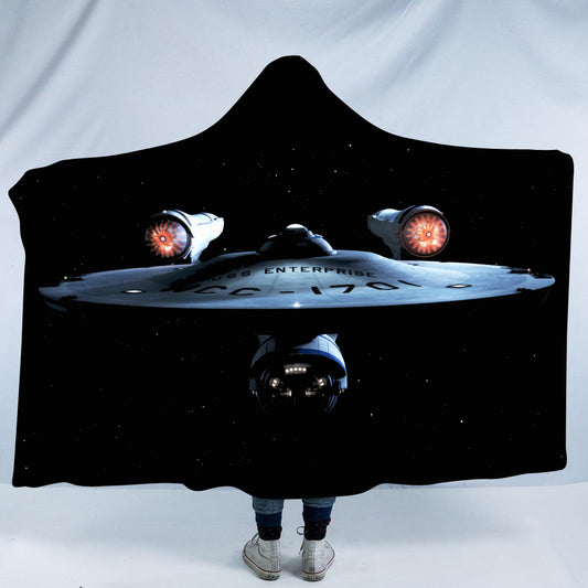 USS Enterprise 1701 Hooded Blanket