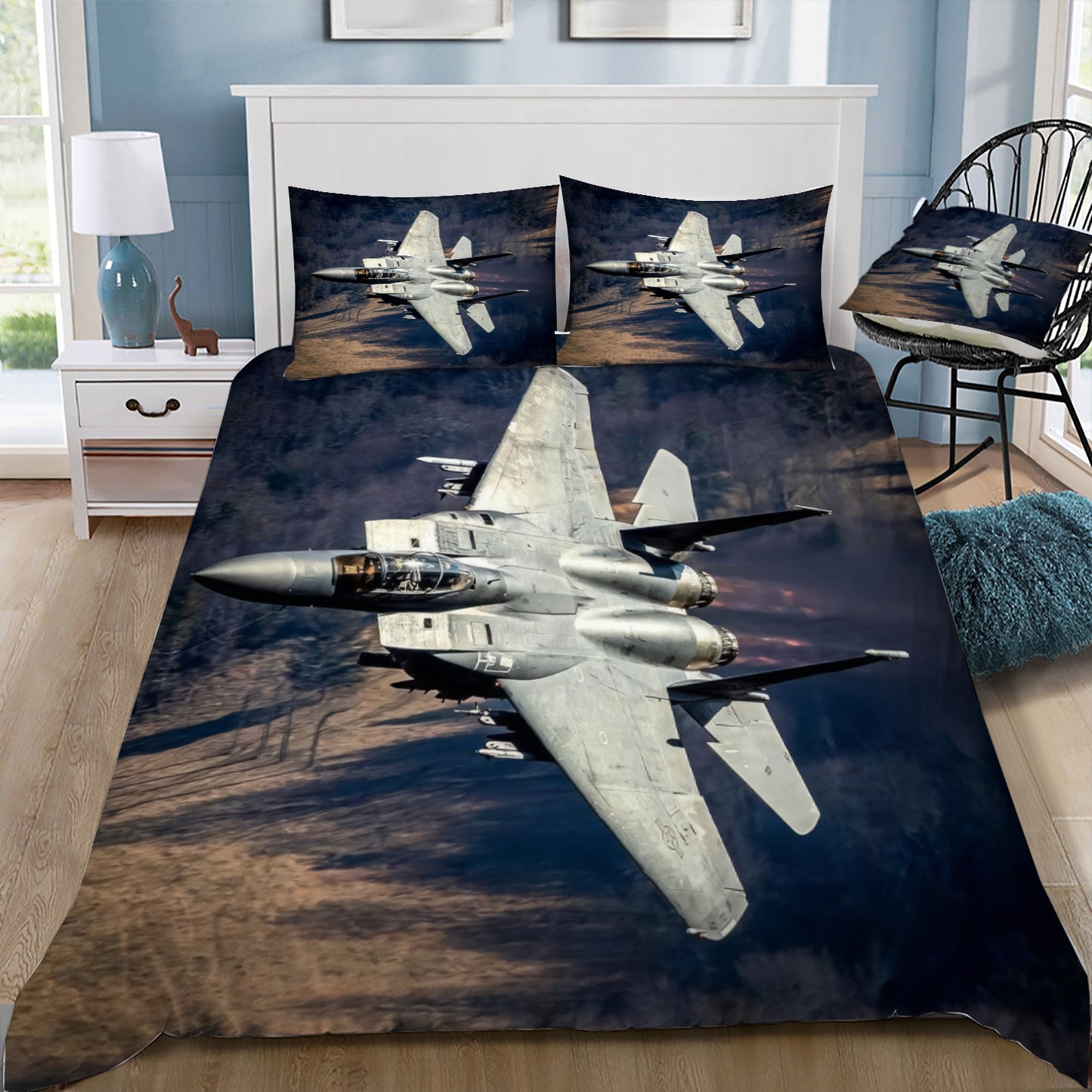 USAF F-15 Eagle Doona / Duvet Cover and 2 Pillow Slips